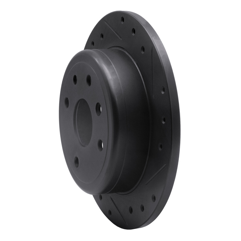 Chevrolet Epica Brake Rotor (1) - Rear Right - R1 Concepts - Drilled & Slotted - Black - `04-`10